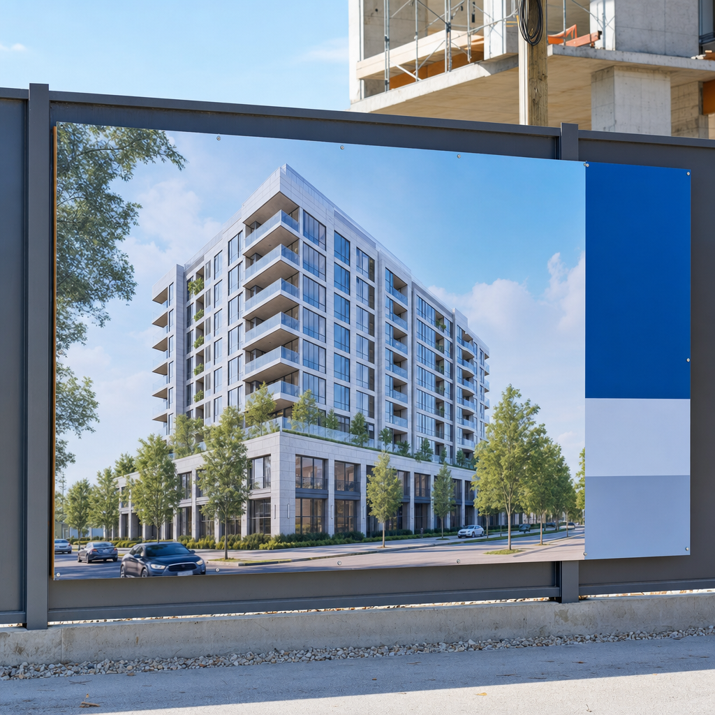 Construction project information board